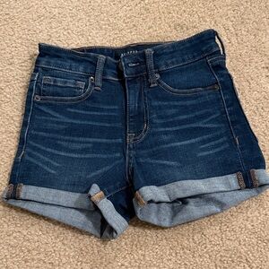 Aeropostale Women's Dark Blue Jean Shorts